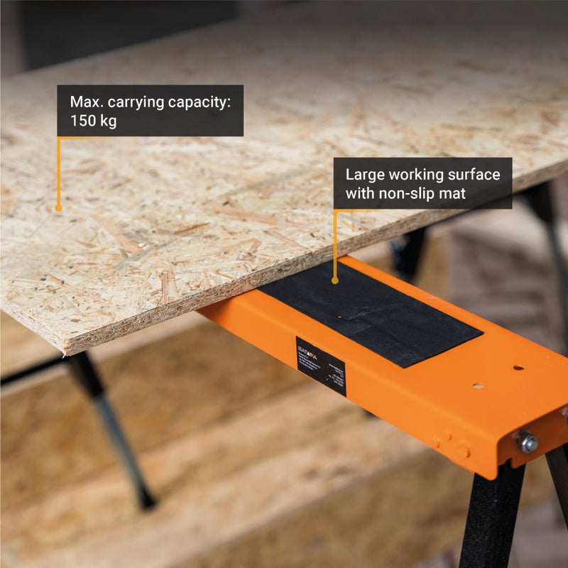 Load image into Gallery viewer, 2x Telescopic Sawhorse Set