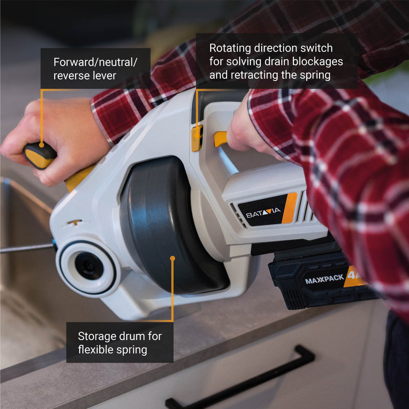 Cargue la imagen en el visor de la galería, Desatascador 18V de Batería 6.8