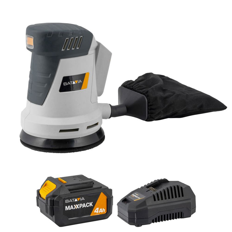 Carica immagine in Galleria Viewer, Levigatrice rotorbitale a batteria 18V 125 mm