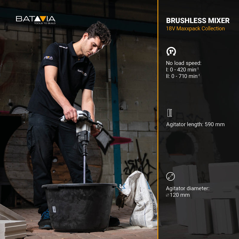 Load image into Gallery viewer, 18V Brushless Cordless Mixer 120mm