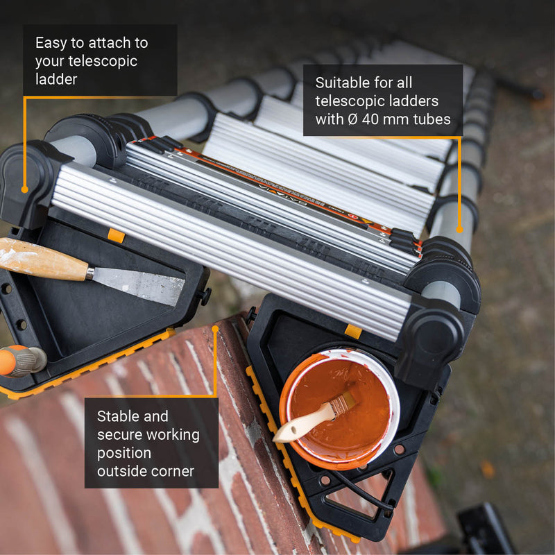 Chargez l'image dans la visionneuse de la galerie, Entretoise Murale et Plateau Porte-Outils pour Échelles Télescopiques