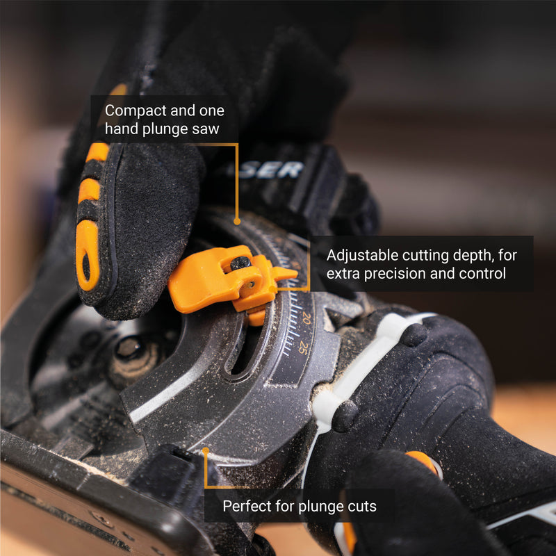 Load image into Gallery viewer, 18V Cordless Mini Circular Saw 89mm