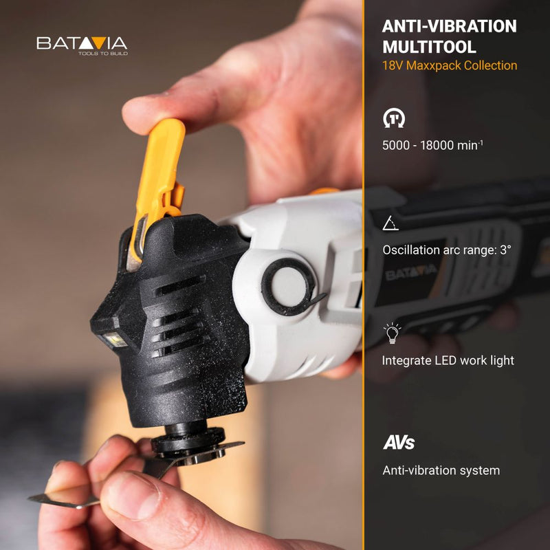 Cargue la imagen en el visor de la galería, Multiherramienta Antivibratoria 18V de Batería