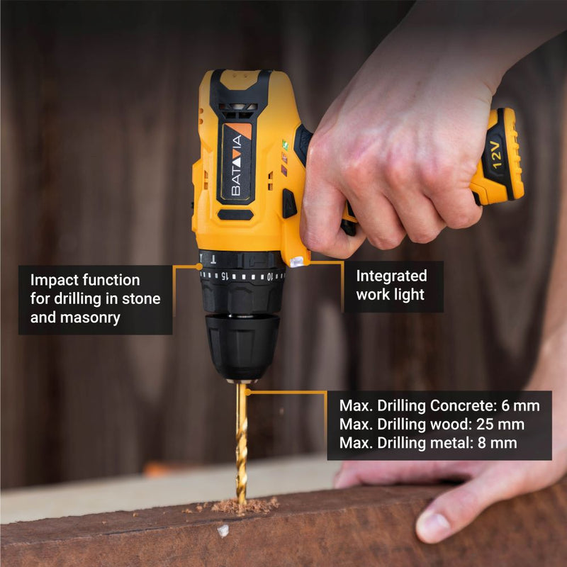 Chargez l'image dans la visionneuse de la galerie, Perceuse à Percussion 12V sans fil