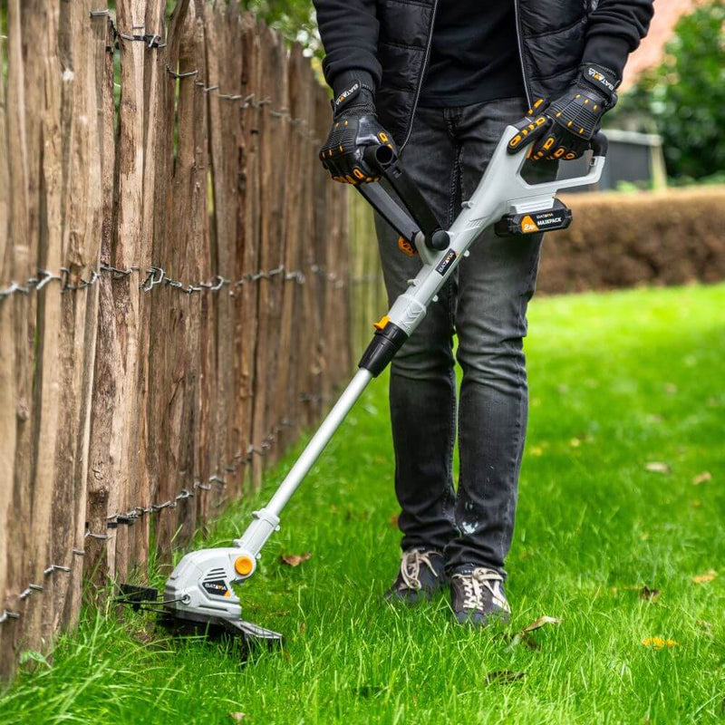 Load image into Gallery viewer, 18V Lawn Mower & Trimmer Set – 2.0Ah + 4.0Ah Batteries & Fast Charger