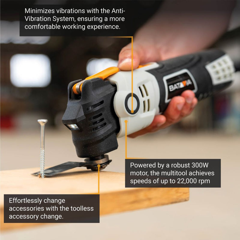 Cargue la imagen en el visor de la galería, Multiherramienta con Antivibración 300 W