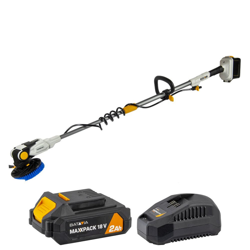 Load image into Gallery viewer, 18V Twin Brush - Cordless Brushless Telescopic Power Scrubber