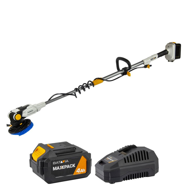 Load image into Gallery viewer, 18V Twin Brush - Cordless Brushless Telescopic Power Scrubber