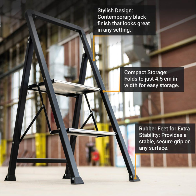 Laden Sie das Bild in Galerie -Viewer, Stufenstehleiter 2 Stufen
