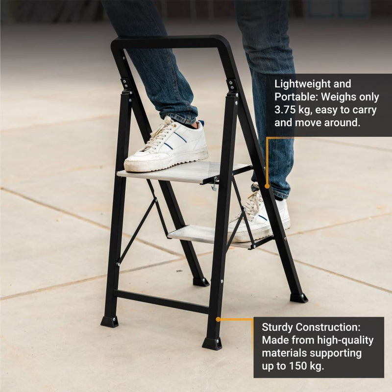 Laden Sie das Bild in Galerie -Viewer, Stufenstehleiter 2 Stufen