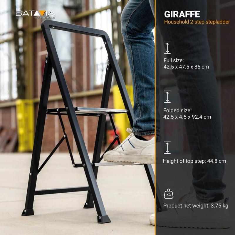 Laden Sie das Bild in Galerie -Viewer, Stufenstehleiter 2 Stufen