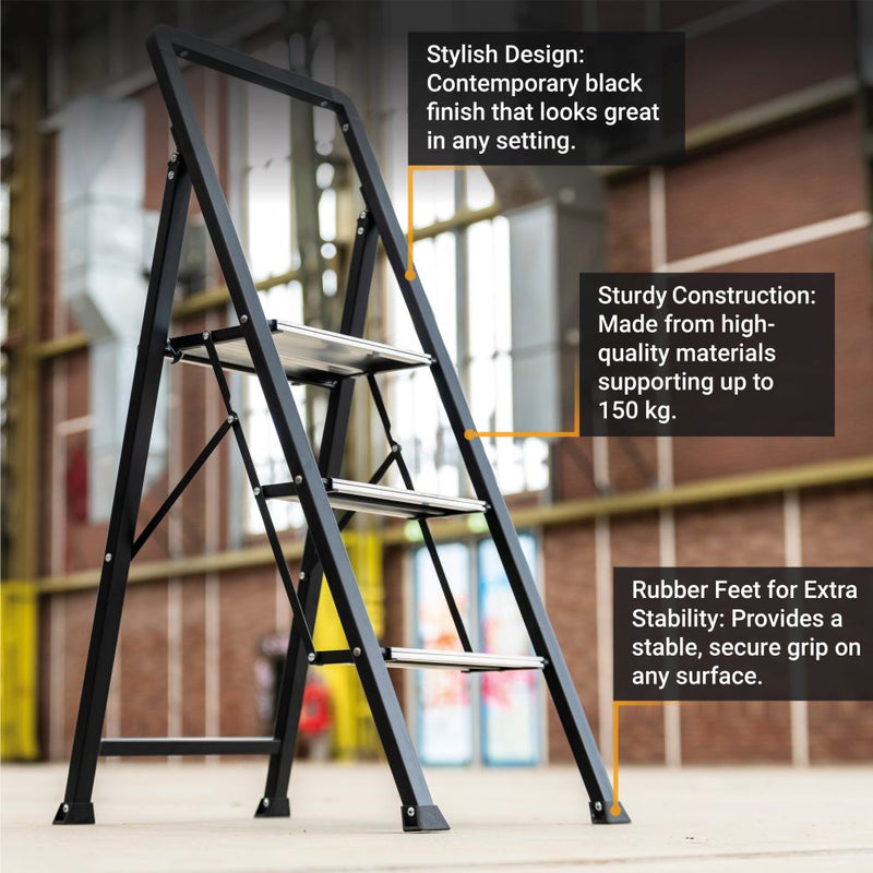 Laden Sie das Bild in Galerie -Viewer, Stufenstehleiter 3 Stufen