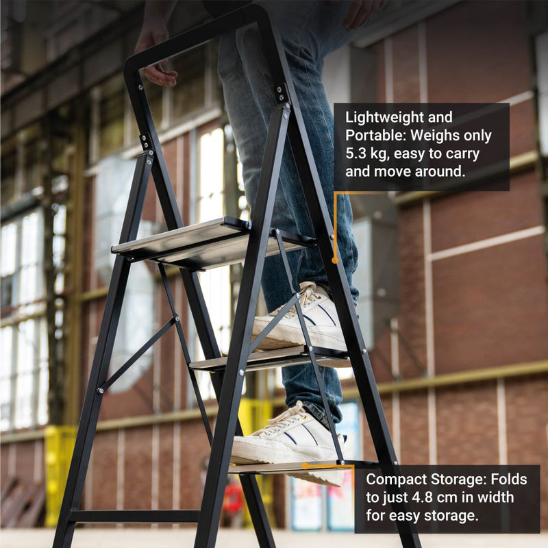 Laden Sie das Bild in Galerie -Viewer, Stufenstehleiter 3 Stufen