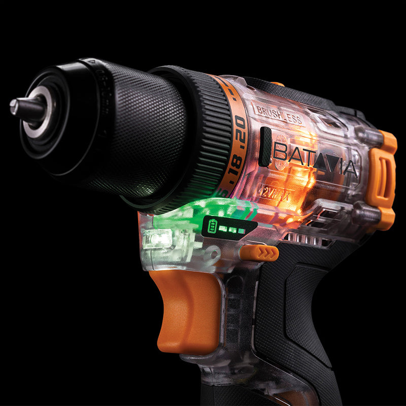 Cargue la imagen en el visor de la galería, Taladro Atornillador sin Escobillas Fusion Drill 12V - Incl. batería y cargador