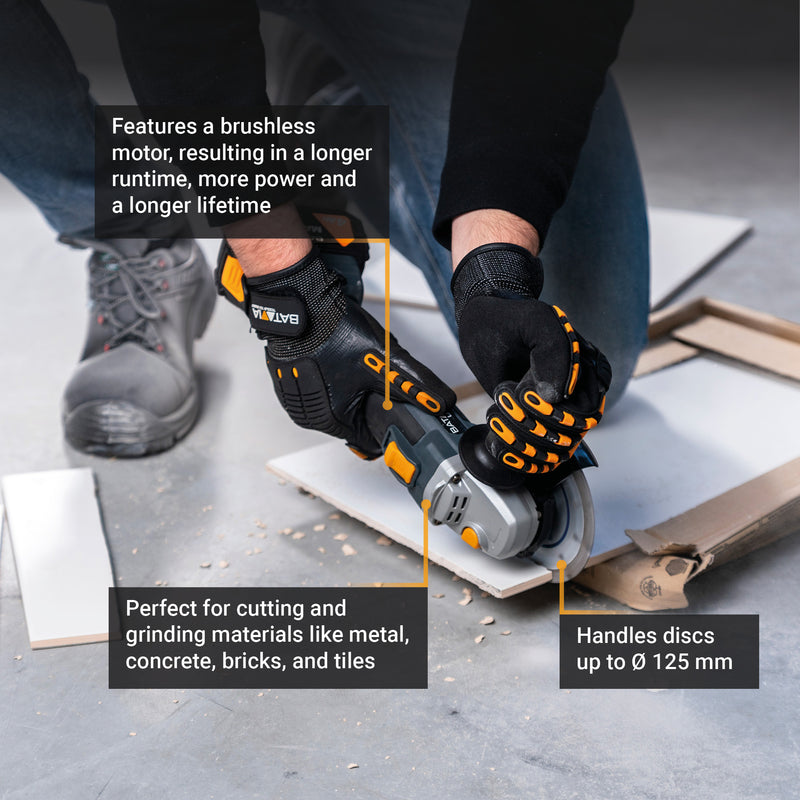 Load image into Gallery viewer, 18V Cordless Brushless Angle Grinder 125mm