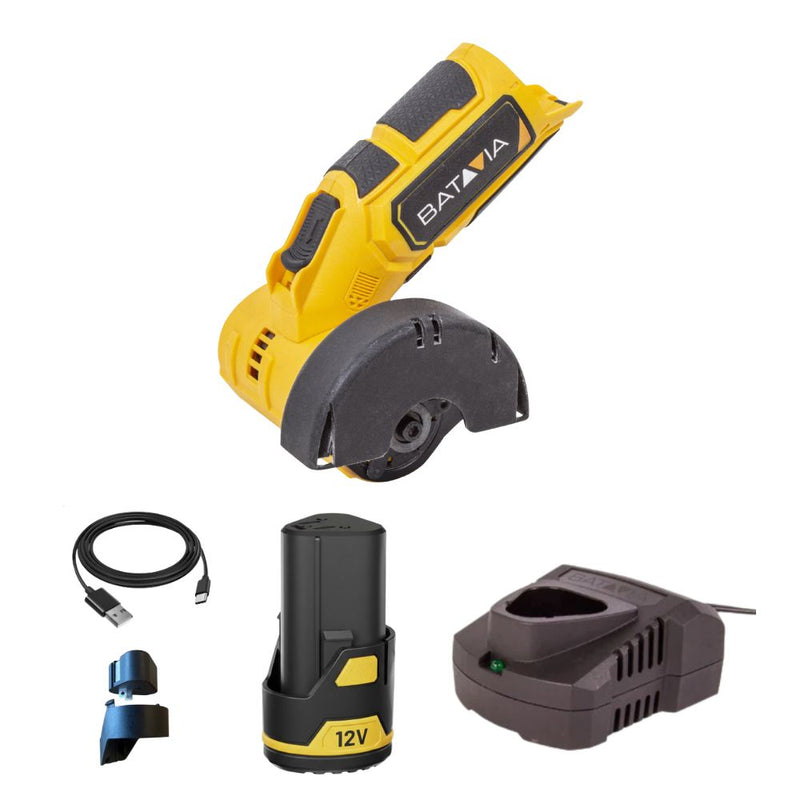 Carica immagine in Galleria Viewer, Smerigliatrice angolare a batteria 12V 76 mm