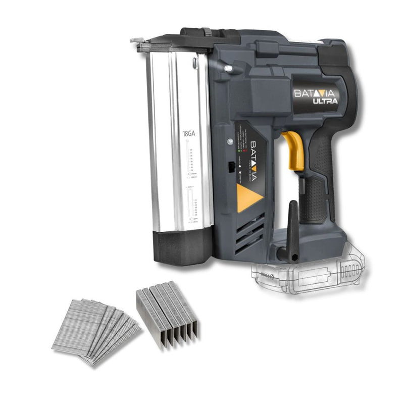 Cargue la imagen en el visor de la galería, Tacker Starter Bundle incl. 2Ah Battery & Charger + Nails & Staples