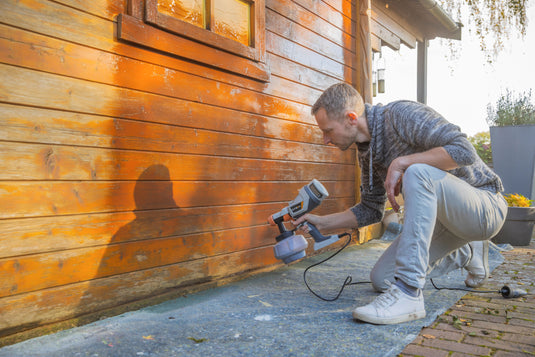 Painting an exterior wall