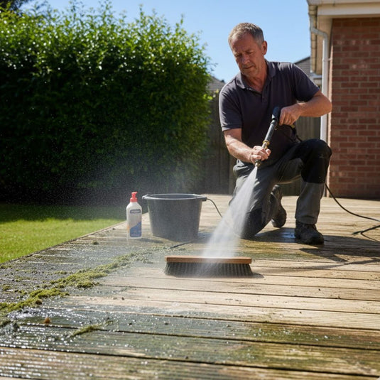 How to Remove Green Algae & Moss from Wooden Decking