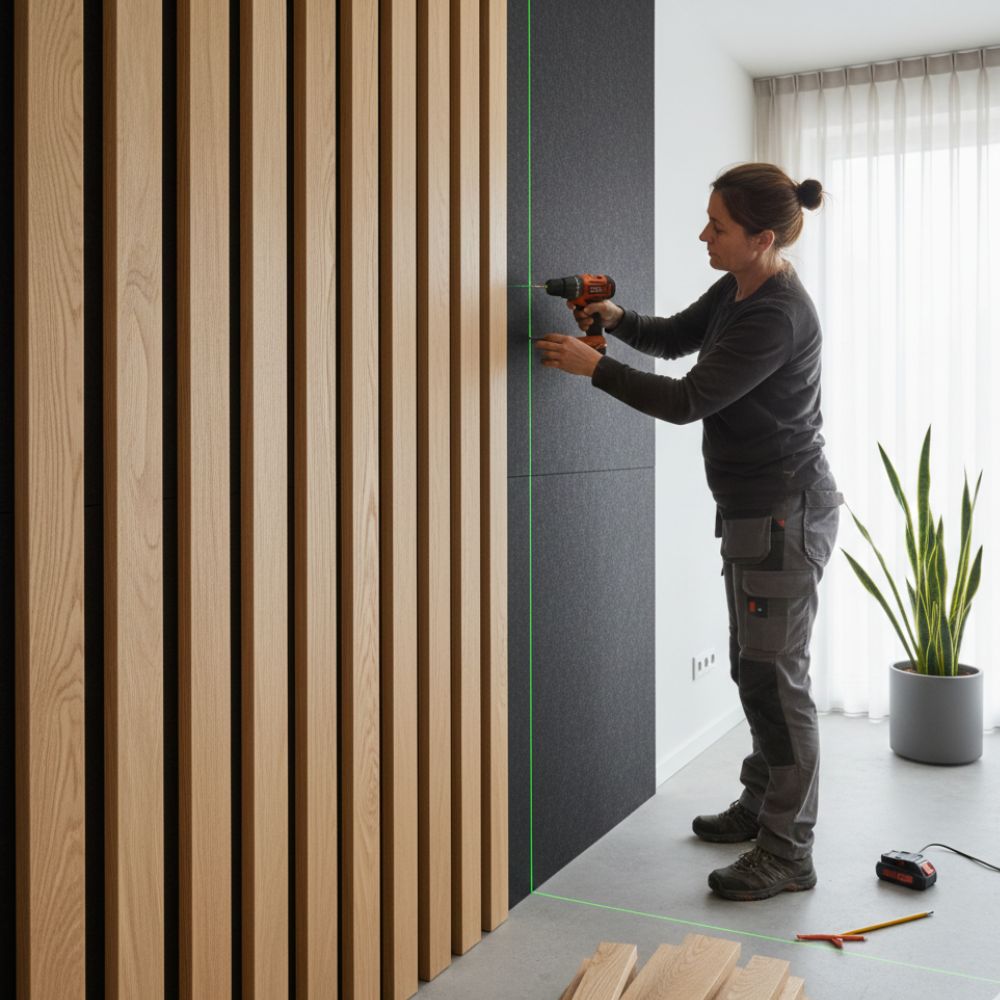 How to Install a Wooden Slat Wall (Indoor & Outdoor) – Batavia
