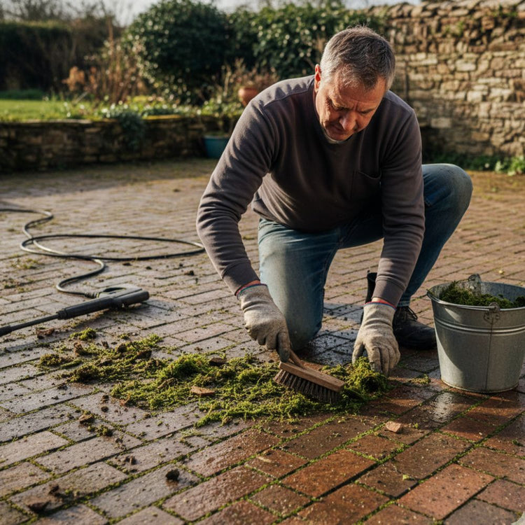 How to Remove Moss Between Pavers