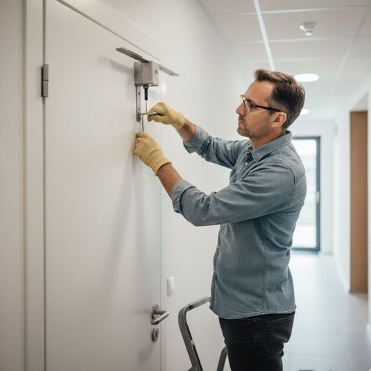 How to Install & Adjust a Door Closer