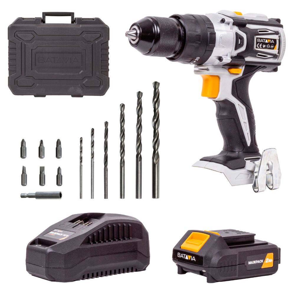 18V Accu Klopboormachine Set - Incl. 2.0Ah Accu en Oplader