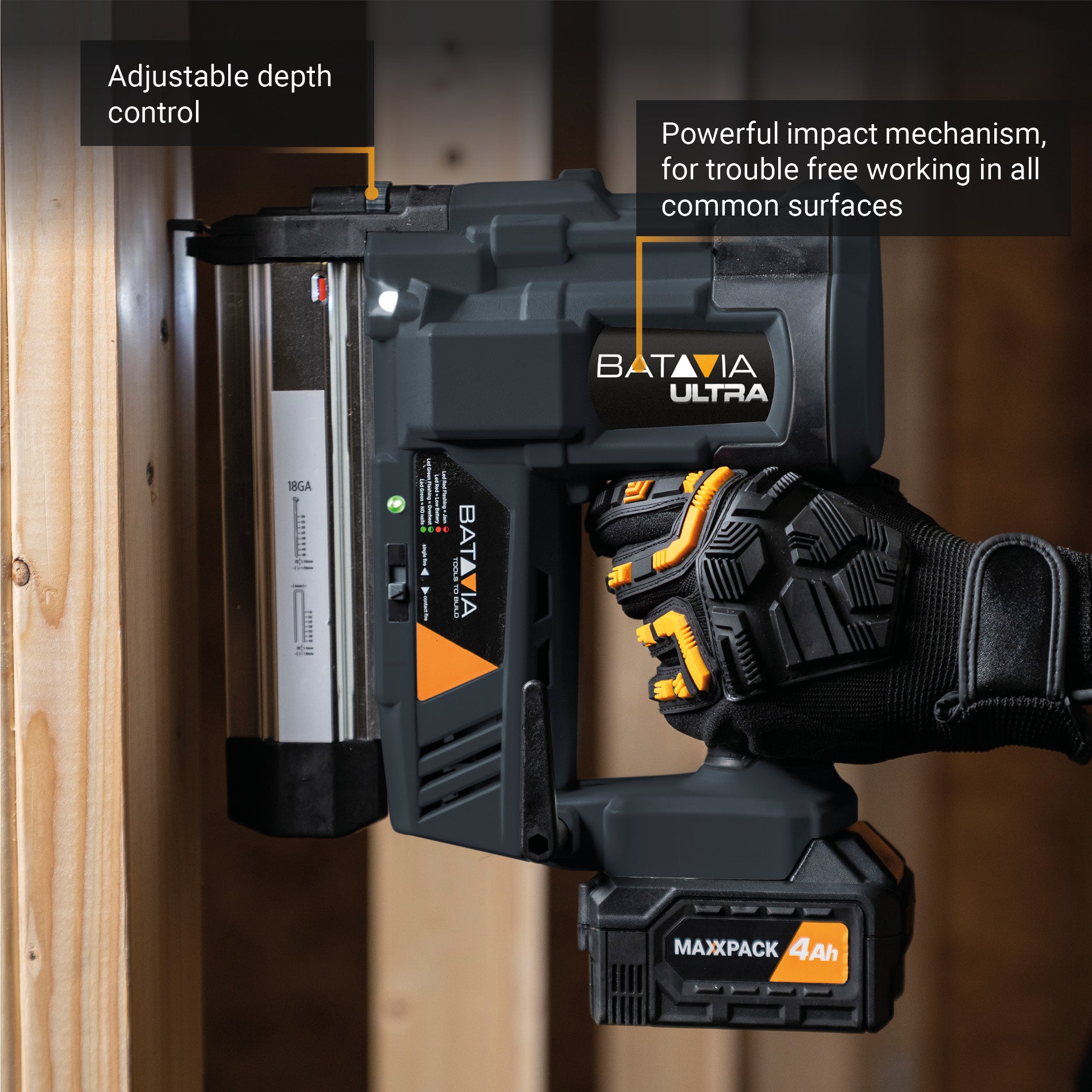 18V Accu Combi Tacker 18GA Ultra