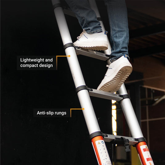 Giraffe® Air Telescoopladder 3.27M | Met SoftClose & Antislip