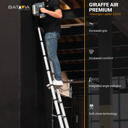 Giraffe® Air Telescoopladder 3.27M | Met SoftClose & Antislip