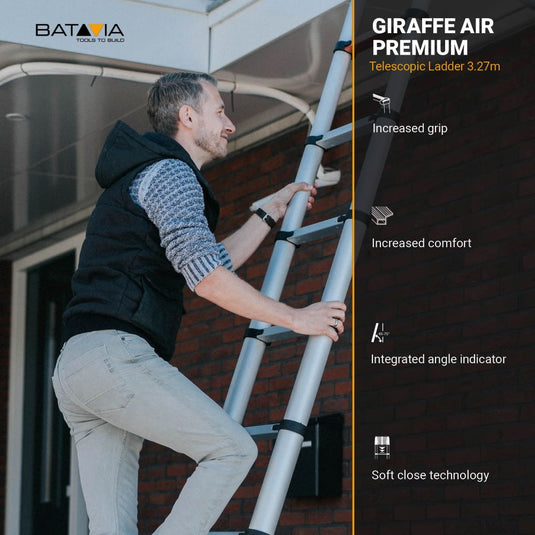 Giraffe® Teleskopstege med luft 3,27 m 10 steg