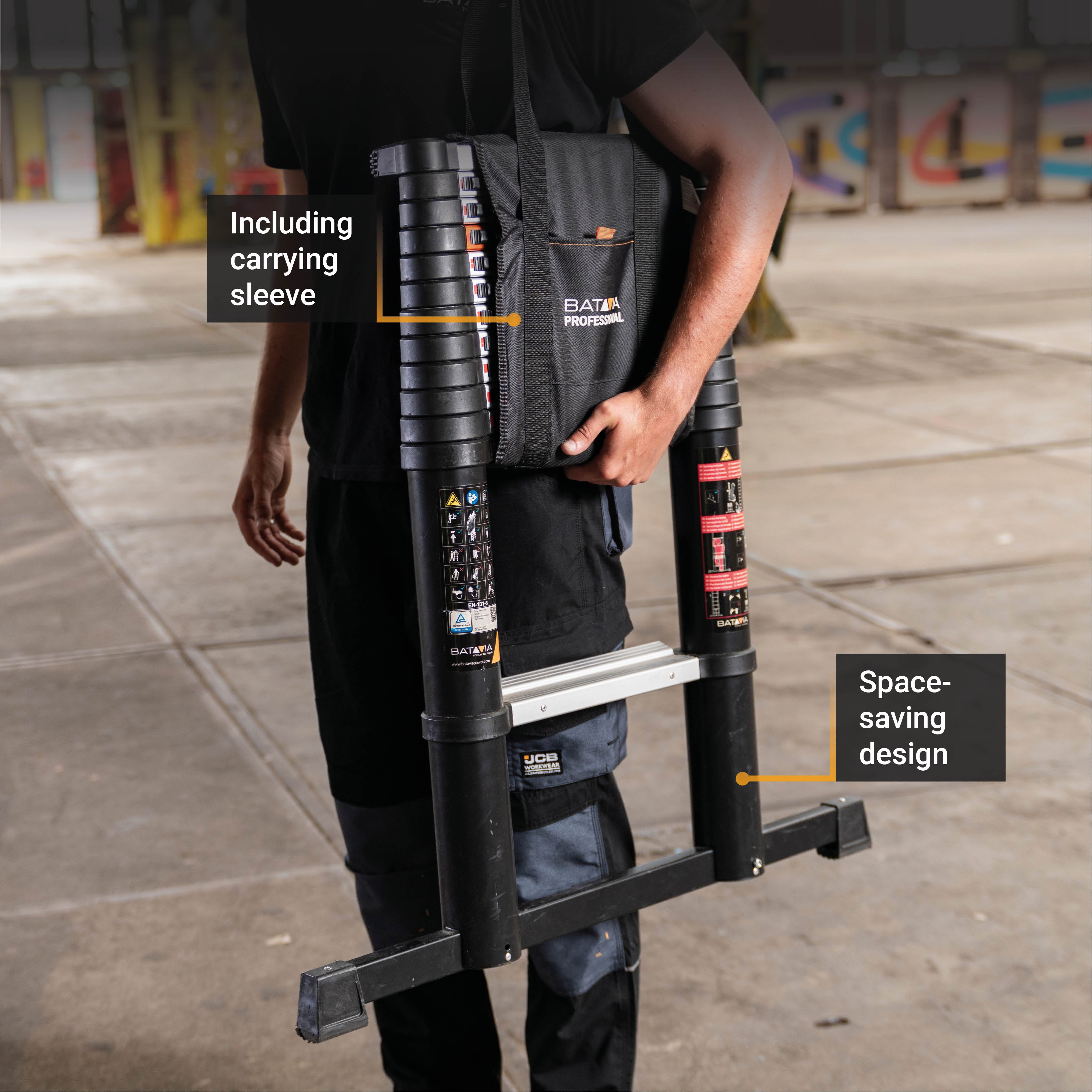 Telescopic Ladder 3.81m Professional