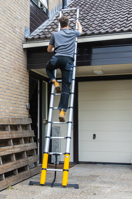 Professional Telescopic Ladder 3.81M | With Angle Indicator, SoftClose & AntiSlip | Limited Edition