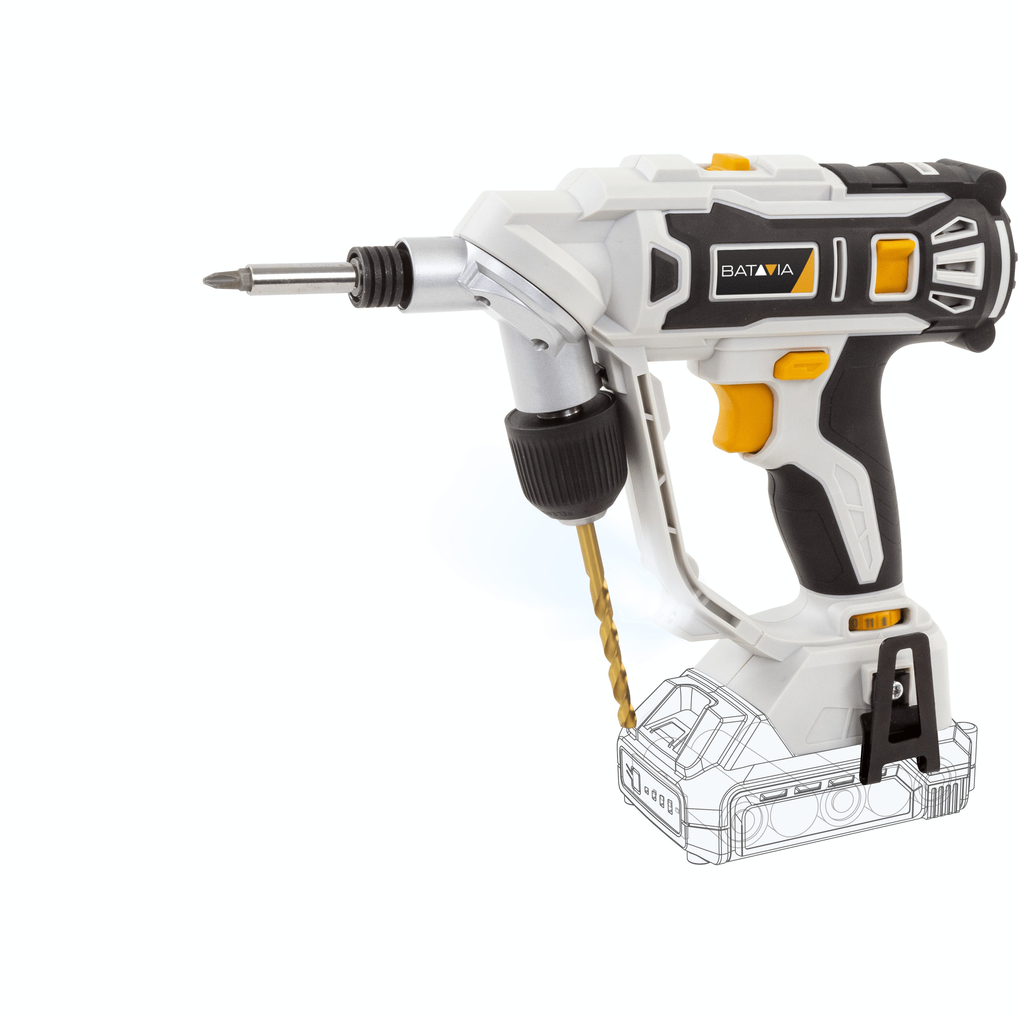 Twin Drill Taladro Atornillador 18V de Batería