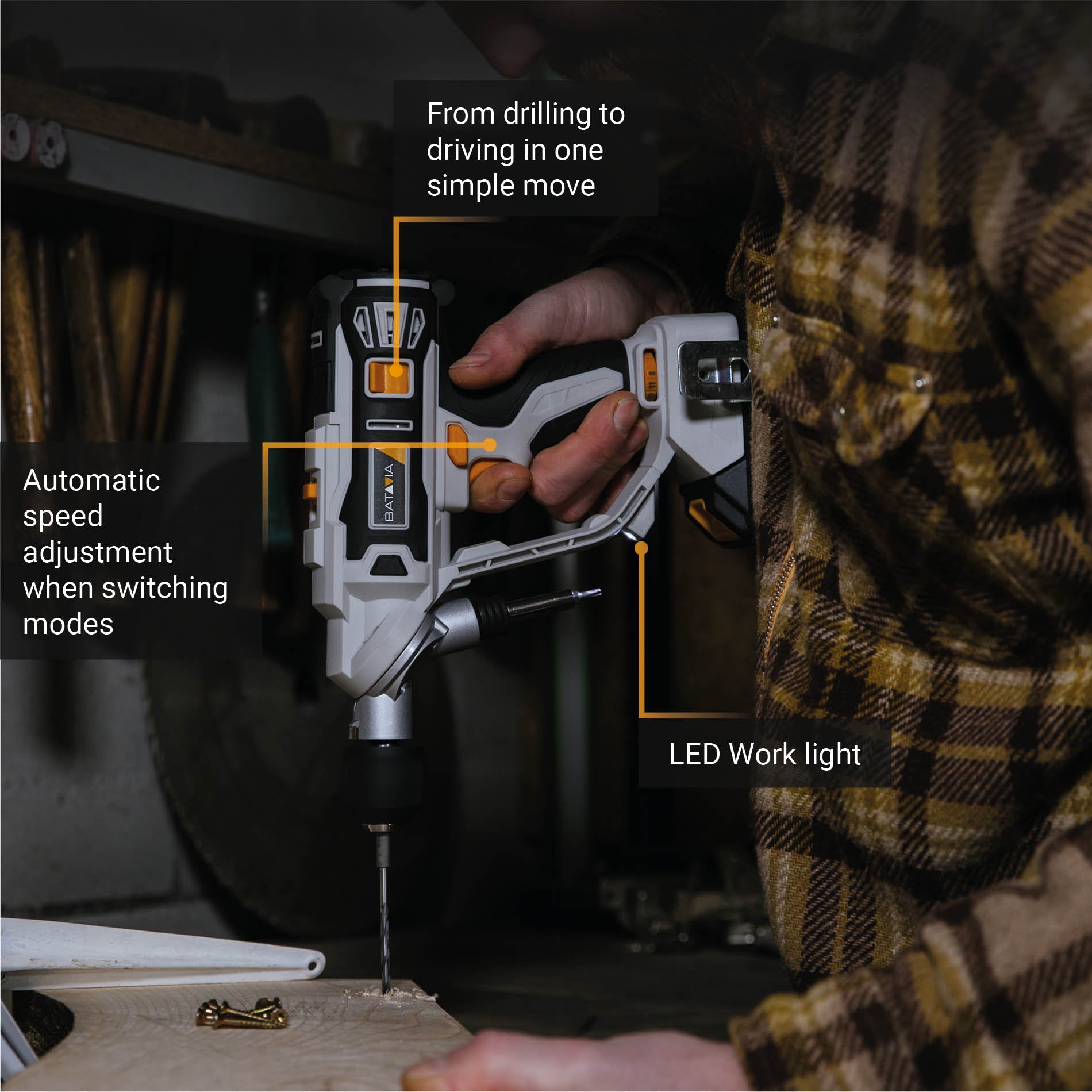 Twin Drill Taladro Atornillador 18V de Batería