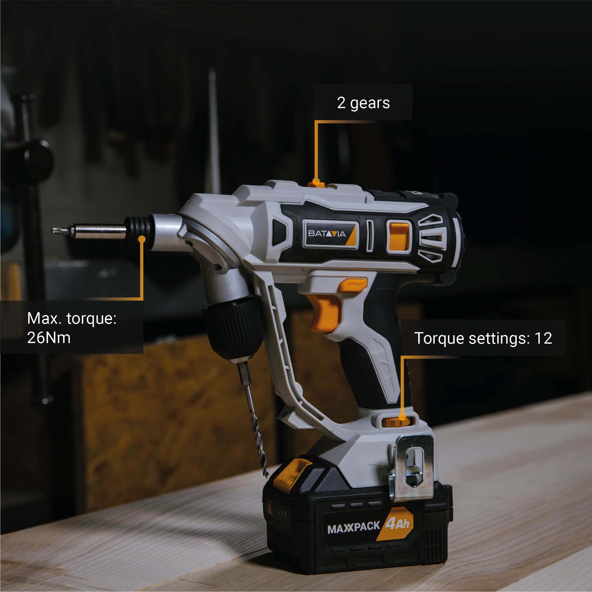 Twin Drill Taladro Atornillador 18V de Batería