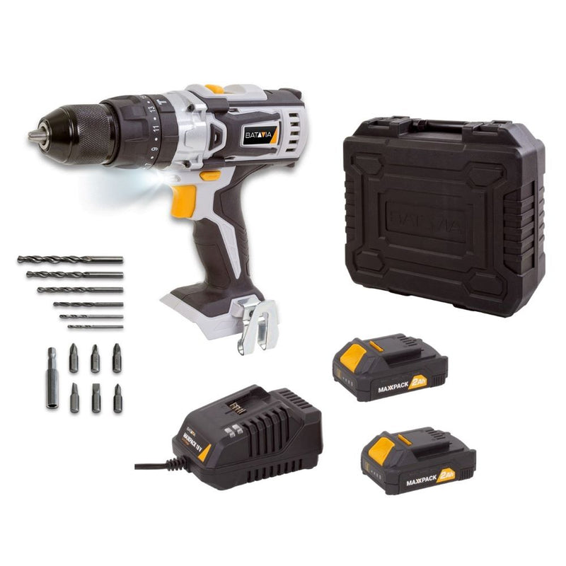 Load image into Gallery viewer, Cordless Combi Drill 18V 40Nm set
