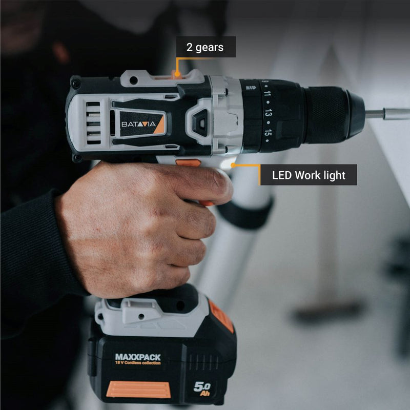 Load image into Gallery viewer, Cordless Combi Drill 18V 40Nm set
