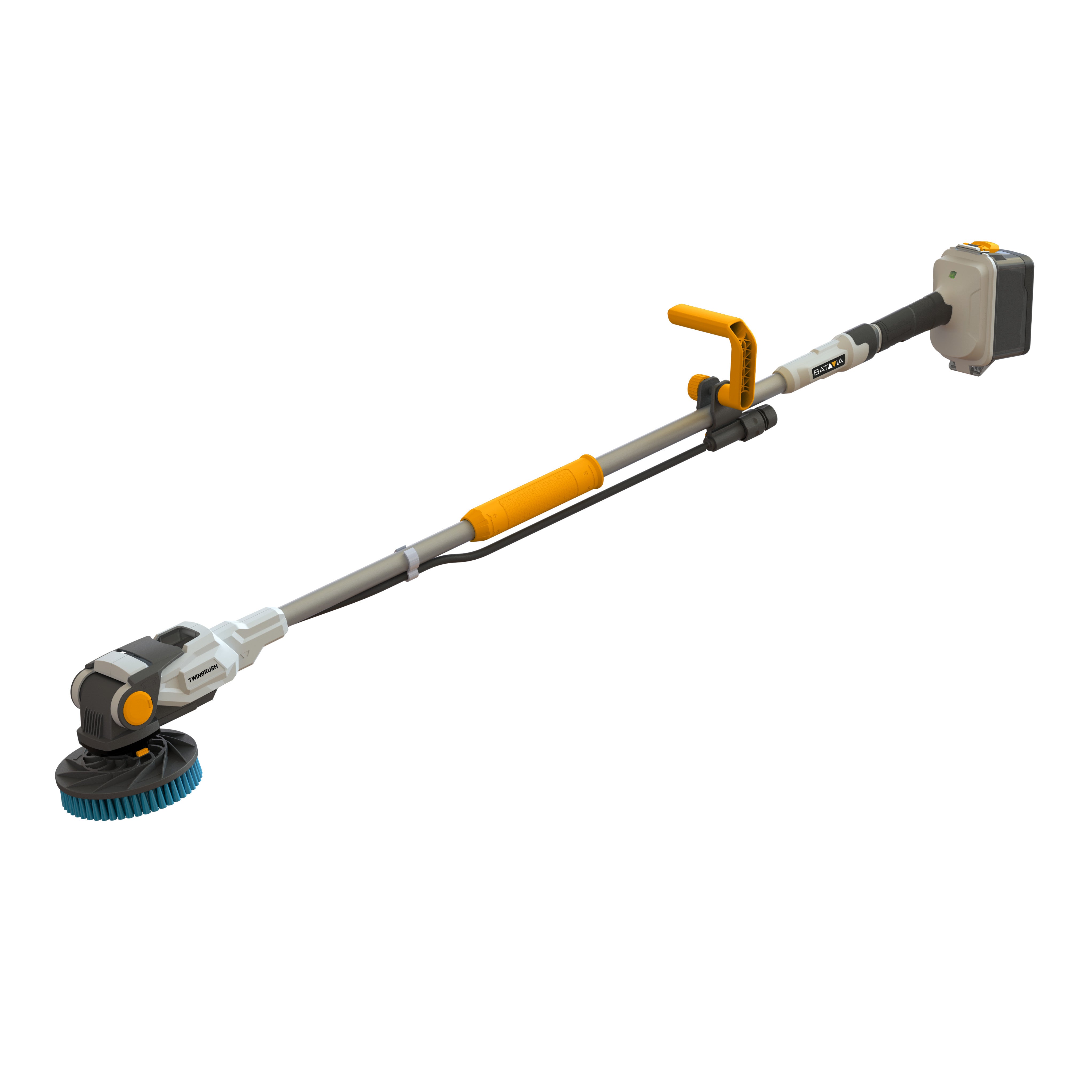 18V Twin Brush Brushless Accu Reinigingsborstel