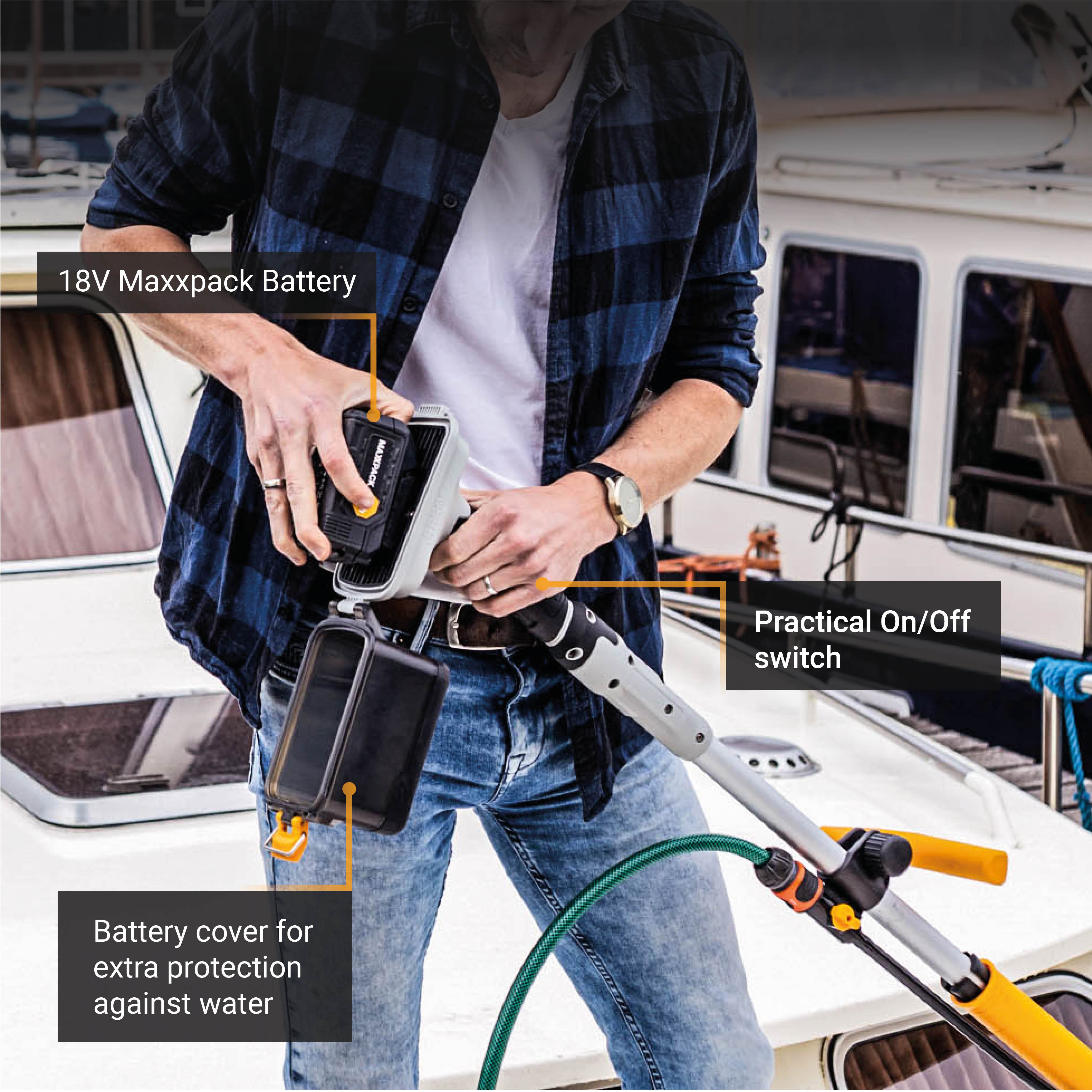 18V Twin Brush Cordless Brushless Power Scrubber