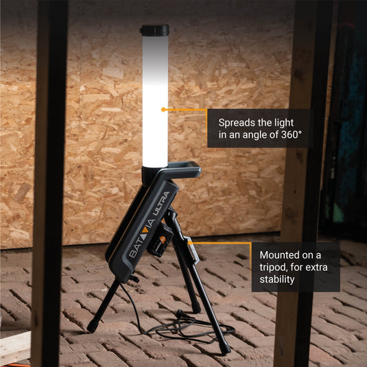 18V Hybrid-LED-Arbeitsleuchte 360° - Inkl. 2.0 Akku & Ladegerät