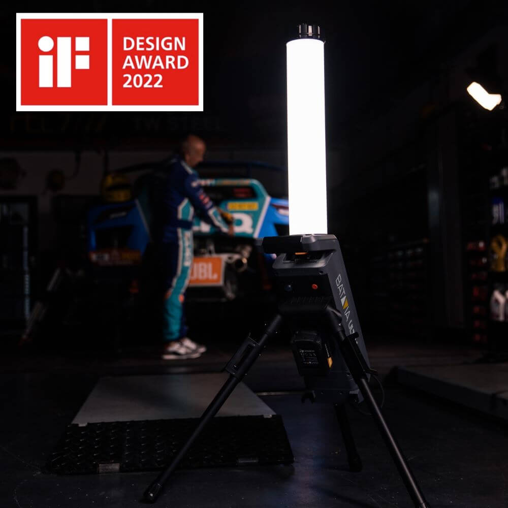 18V Hybride LED Bouwlamp 360° - Incl. 2.0Ah Accu & Lader