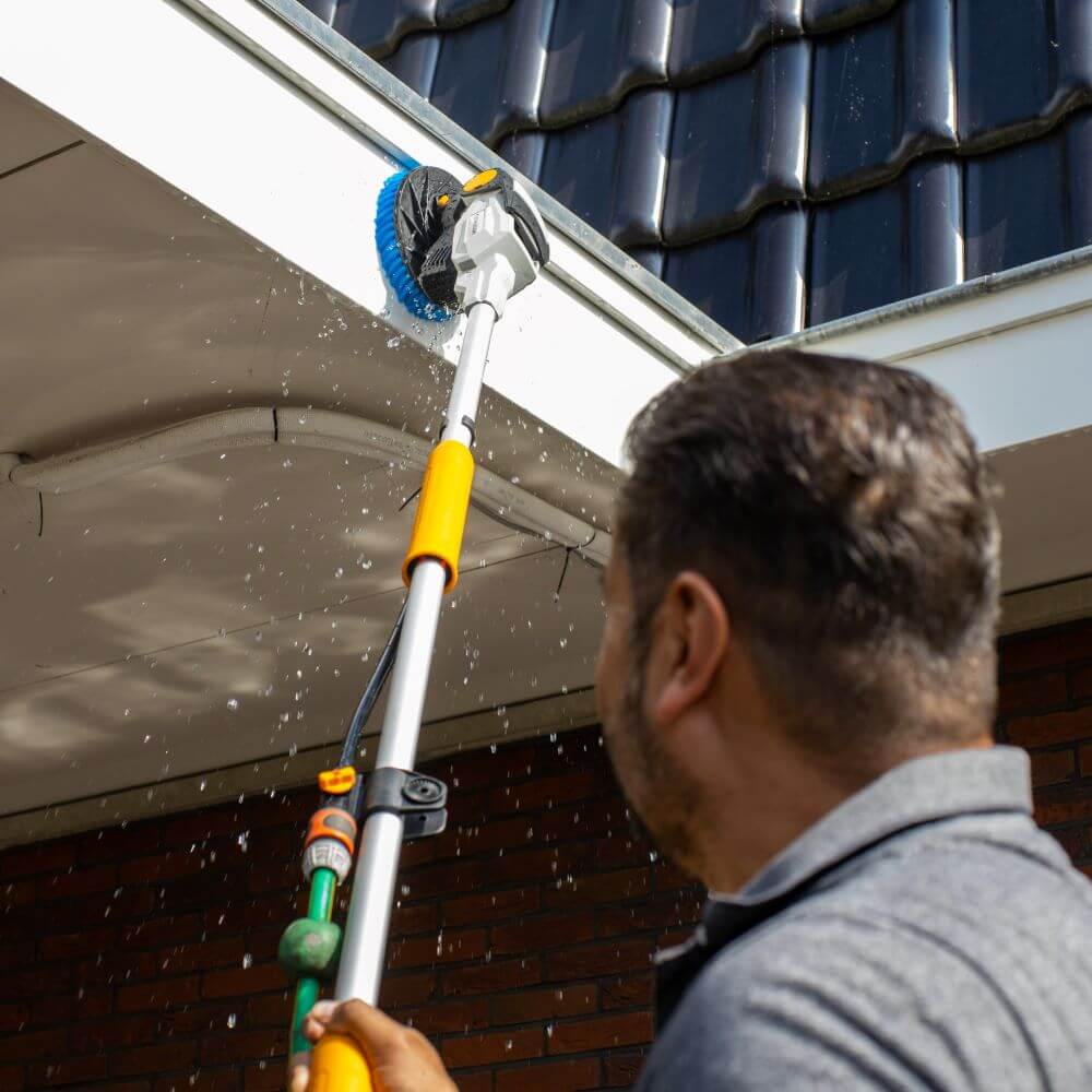 Mango Extensible 80 cm - Para el Twin Brush 18V - Cepillo Rotativo de Limpieza de Batería sin Escobillas