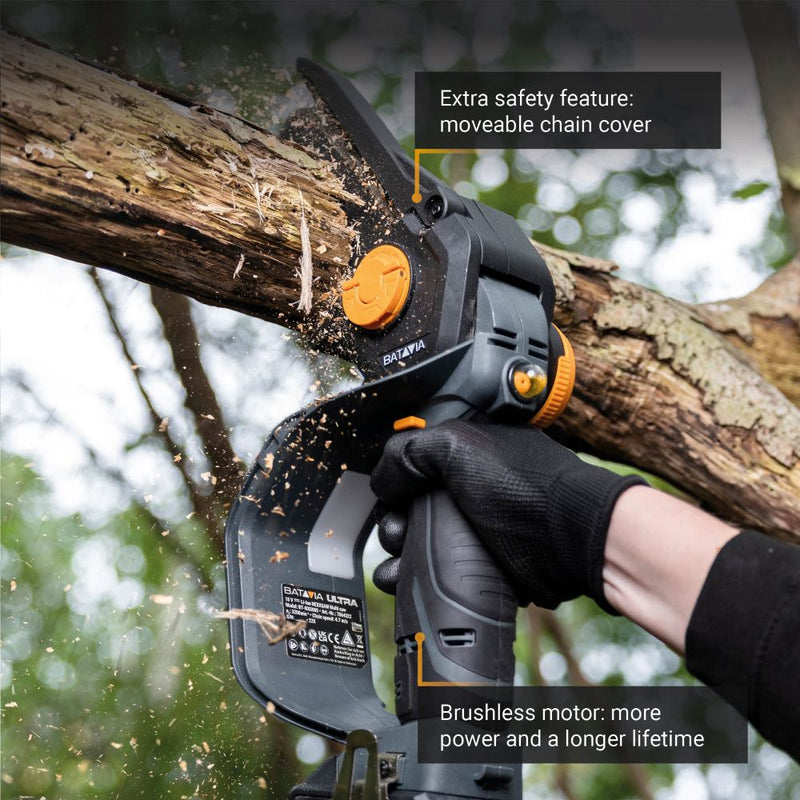 Laad de afbeelding in de Galerijviewer, 18V Nexxsaw Brushless Accu Eénhands-Kettingzaag 7&#39;&#39;
