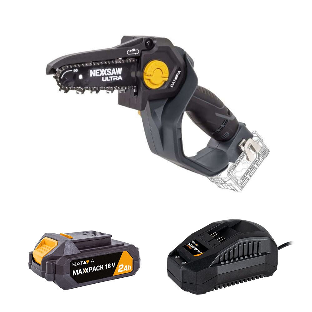 18V Nexxsaw Cordless Brushless One-Hand Chainsaw V3 Ultra 7''