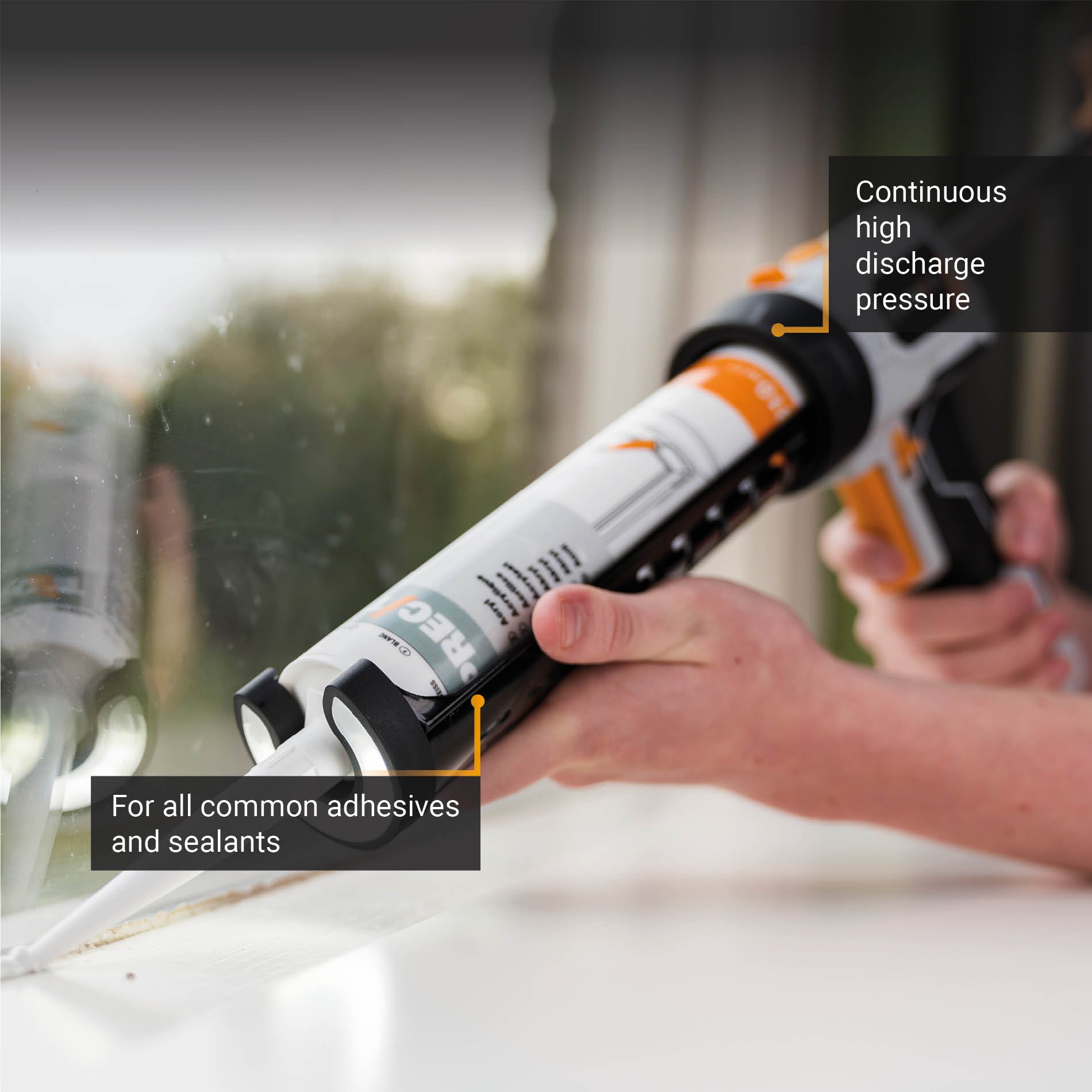 Maxxpush® Pistola de Calafateo LED Inalámbrica de 6V