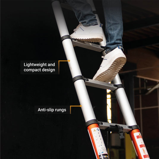 Giraffe Air® Telescoopladder 2.93M | Met SoftClose & Antislip