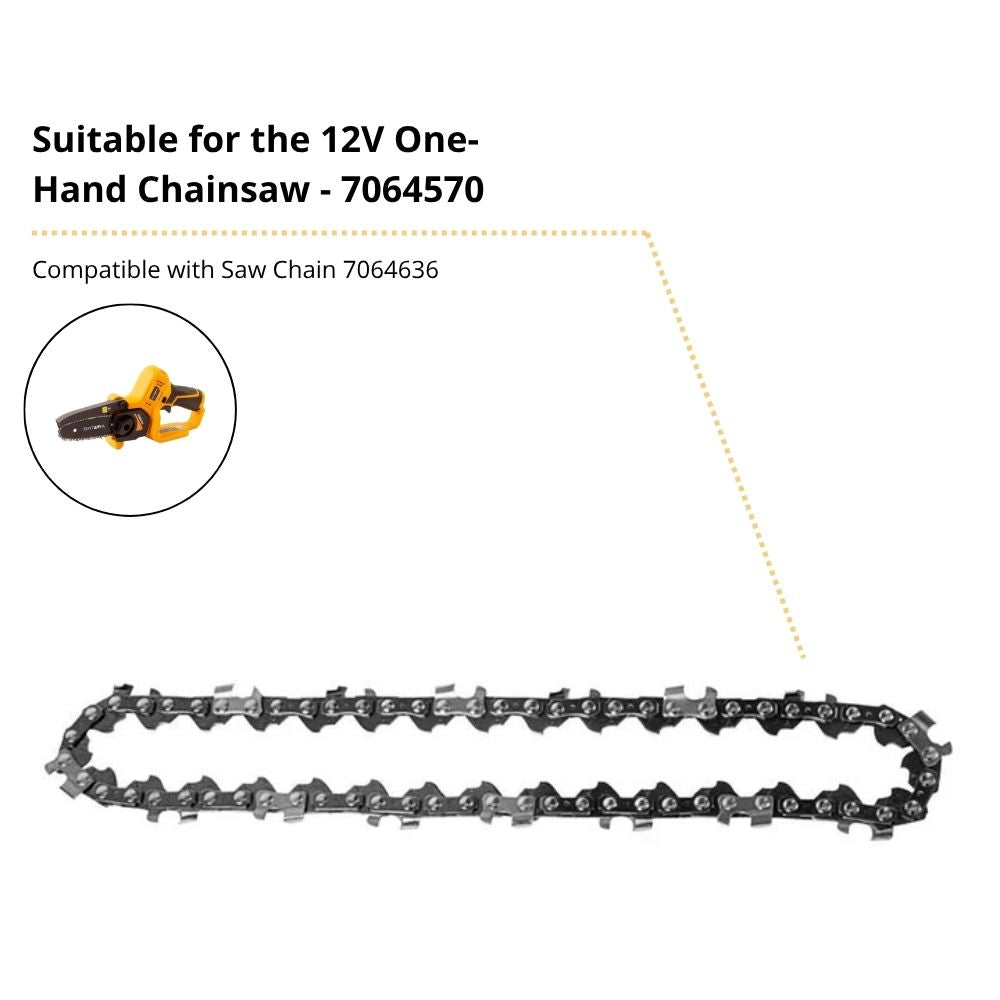Zaagketting - voor de 12V Accu Éénhands-Kettingzaag 6''
