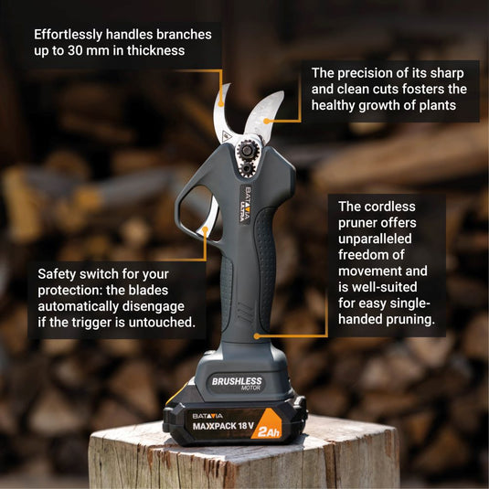 Cordless Brushless Pruner 30mm