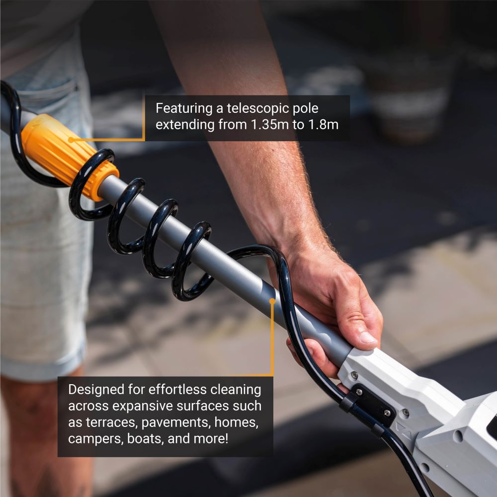 18V Twin Brush - Cordless Brushless Telescopic Power Scrubber